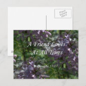 諺17-17～ライラック ポストカード (正面/裏面)