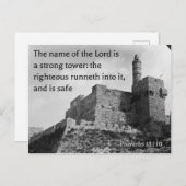 諺18:エルサレムの古い写真に10枚 ポストカード (正面/裏面)