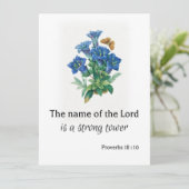 諺18:10グリーティングカード シーズンカード (スタンド正面)