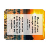 諺23:26私の息子は私にお与え前のハートを与え、 マグネット (横)