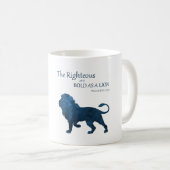 諺28 1はっきりしたライオン コーヒーマグカップ (正面右)