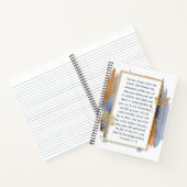 諺2:1-5息子よ、私の言葉をもし受け取れ ノートブック (内部)