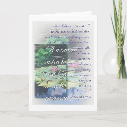 諺31の女性カード カード (正面)