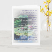 諺31の女性カード カード (黄色い花)