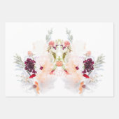 諺31女性フローラブーク ラッピングペーパーシート (正面)