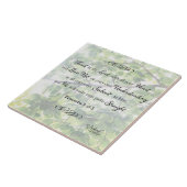 諺3:5-6主装飾瓦への信頼 タイル (側面)