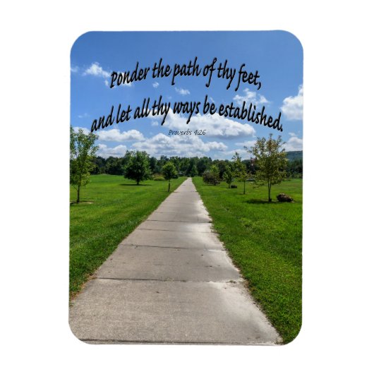 諺4:26 マグネット (縦)