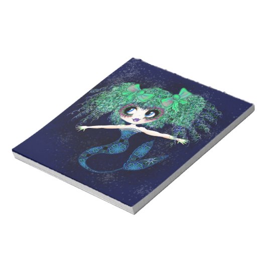 謎のかわいいマーメイドガーリーギフト ノートパッド (回転)