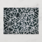 謎のウェブ: 微妙な罠 - 白い蜘蛛の巣 ポストカード (正面)