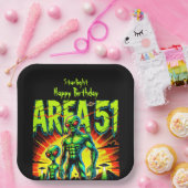 謎のエイリアンがエリア51付近に表示 ペーパープレート (パーティー)