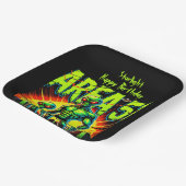 謎のエイリアンがエリア51付近に表示 ペーパープレート (傾斜あり)