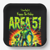 謎のエイリアンがエリア51付近に表示 ペーパープレート (正面)