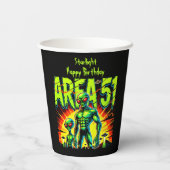 謎のエイリアンがエリア51付近に表示 紙コップ (裏面)