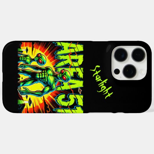 謎のエイリアンがエリア51付近に表示 Case-Mate iPhoneケース (裏面 (横))