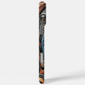 謎のエイリアンが宇宙の鮮やかパターンを探る Case-Mate iPhoneケース (裏面 / 右)