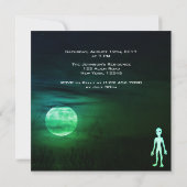 謎のエイリアンパーティー招待状 招待状 (裏面)