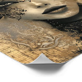 謎のエレガンス：蝶のウィスパーとヴィンテージ ポスター (角)