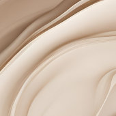 『謎のオアシス』 |ベージュ抽象芸術アート ポスター