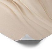 『謎のオアシス』 |ベージュ抽象芸術アート ポスター (角)