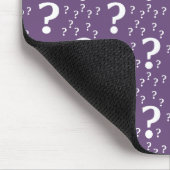 謎のクエスチョンマーク謎のパズル紫 マウスパッド (コーナー)