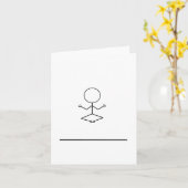 謎のノートカード カード (黄色い花)