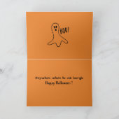 謎のハロウィンの幽霊 カード (内部)