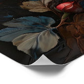 謎のバラ – フラワーズデジタルアートポスター ポスター (角)