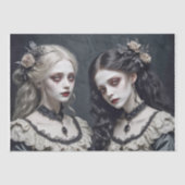 謎のビクトリアン姉妹 – デクページ –  薄葉紙 (正面)