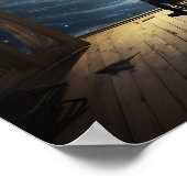 謎のフライト:フィギュアのシュール飛んでいるポスター ポスター (角)