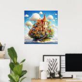 謎のフローラシュール自然ランドポスター ポスター (ホームオフィス)