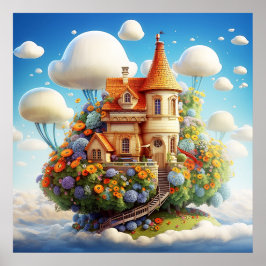 謎のフローラシュール自然ランドポスター ポスター