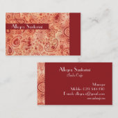 謎のペイズリー 名刺 (正面/裏面)
