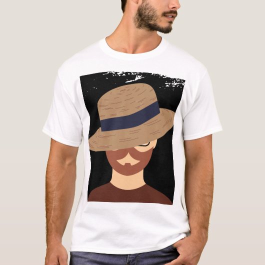 「謎の人物」 Tシャツ (正面)