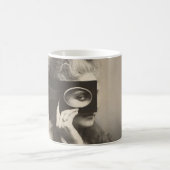 謎の仮面の女性カスティリオーネ コーヒーマグカップ (中央)