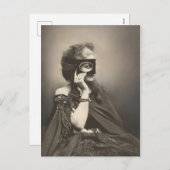 謎の仮面の女性カスティリオーネ シーズンポストカード (正面/裏面)