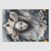 謎の仮面ヴェネツィア女性 薄葉紙 (正面)