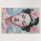 謎の女性ポートレート ジグソーパズル (横)