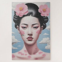 謎の女性ポートレート ジグソーパズル