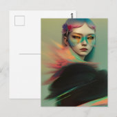 謎の女性 ポストカード (正面/裏面)