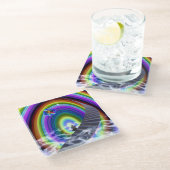 謎の姿が次元間配列で ガラスコースター (アングル)