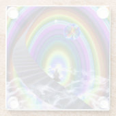 謎の姿が次元間配列で ガラスコースター (裏面)