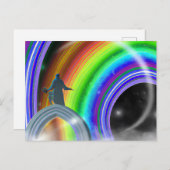 謎の姿が次元間配列で ポストカード (正面/裏面)