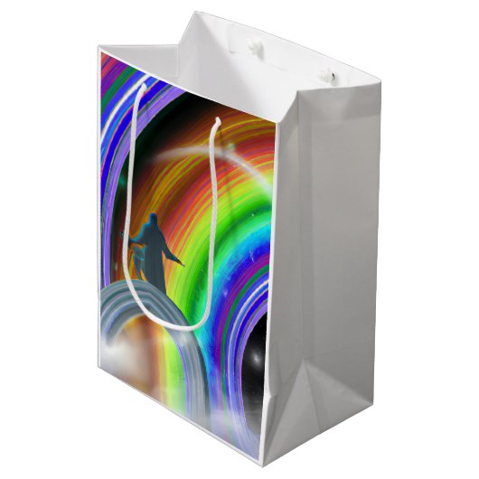 謎の姿が次元間配列で ミディアムペーパーバッグ (正面アングル)