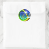 謎の姿が次元間配列で ラウンドシール (バッグ)