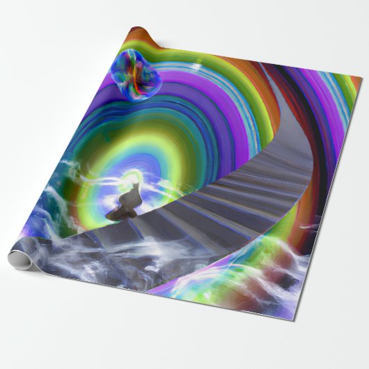 謎の姿が次元間配列で ラッピングペーパー (アンロールド)