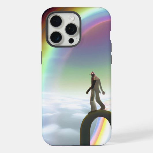 謎の姿が次元間配列で iPhoneケース (裏面)