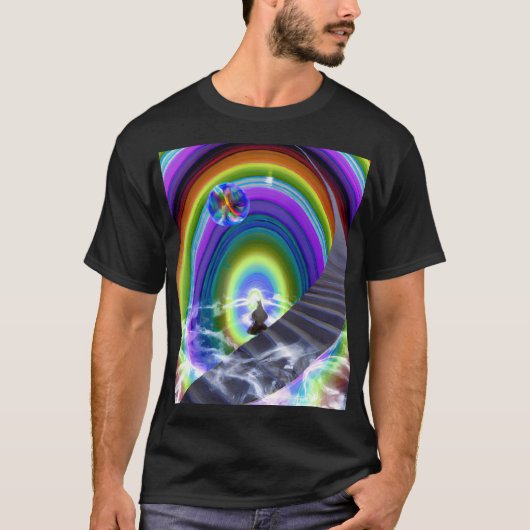 謎の姿が次元間配列で Tシャツ (正面)