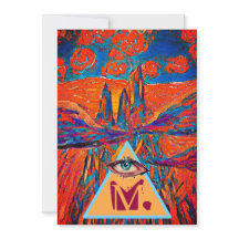 謎の山モノグラムと空のバラ