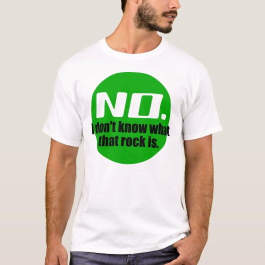 謎の岩石(緑) Tシャツ (正面)