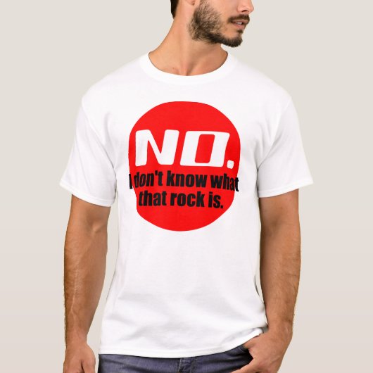 謎の岩石(赤) Tシャツ (正面)